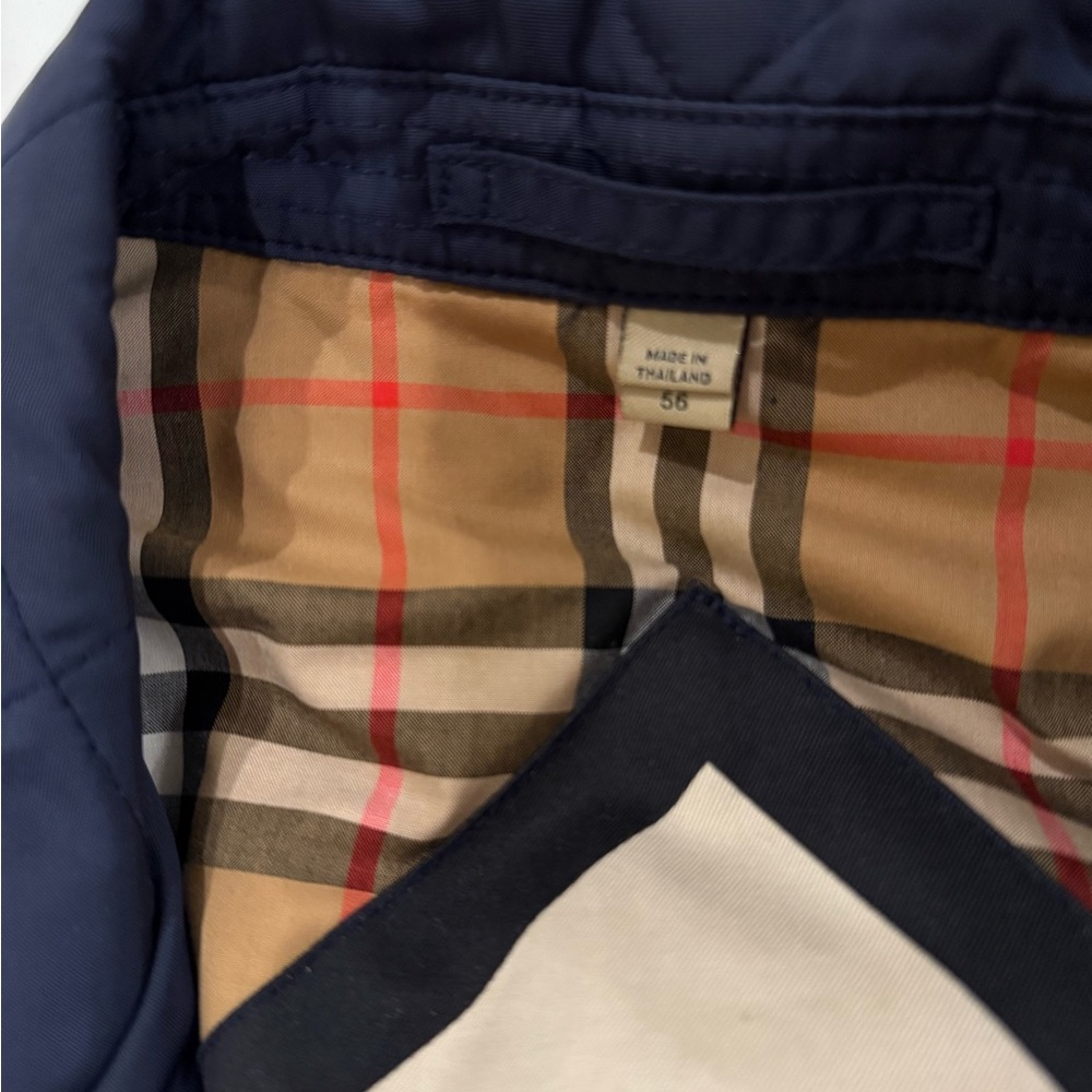 Burberry Navy Quilted Jacket - Picture 6 of 6